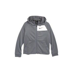 NEW Nike Big Boys Logo Print Zip-up Hoodie Medium Log Colorblock